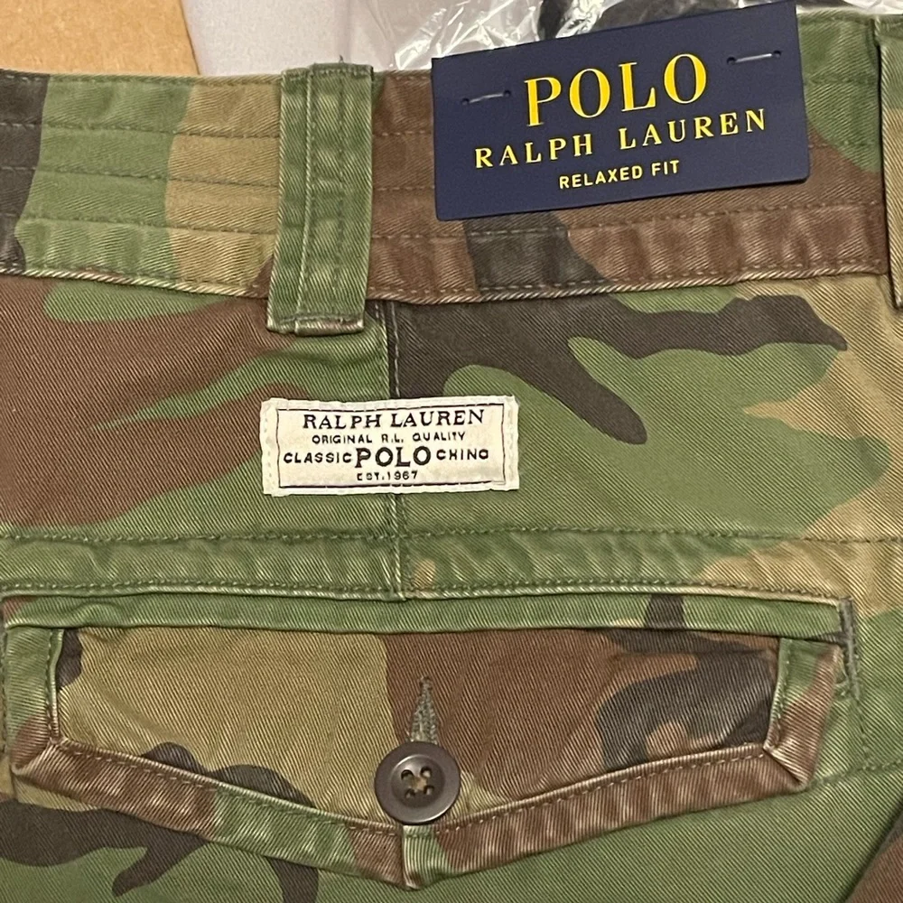 NWT Polo Ralph Lauren Men’s 10.5-Inch Gellar Relaxed Fit Cargo Short. “Camo”, 38 - Picture 7 of 12